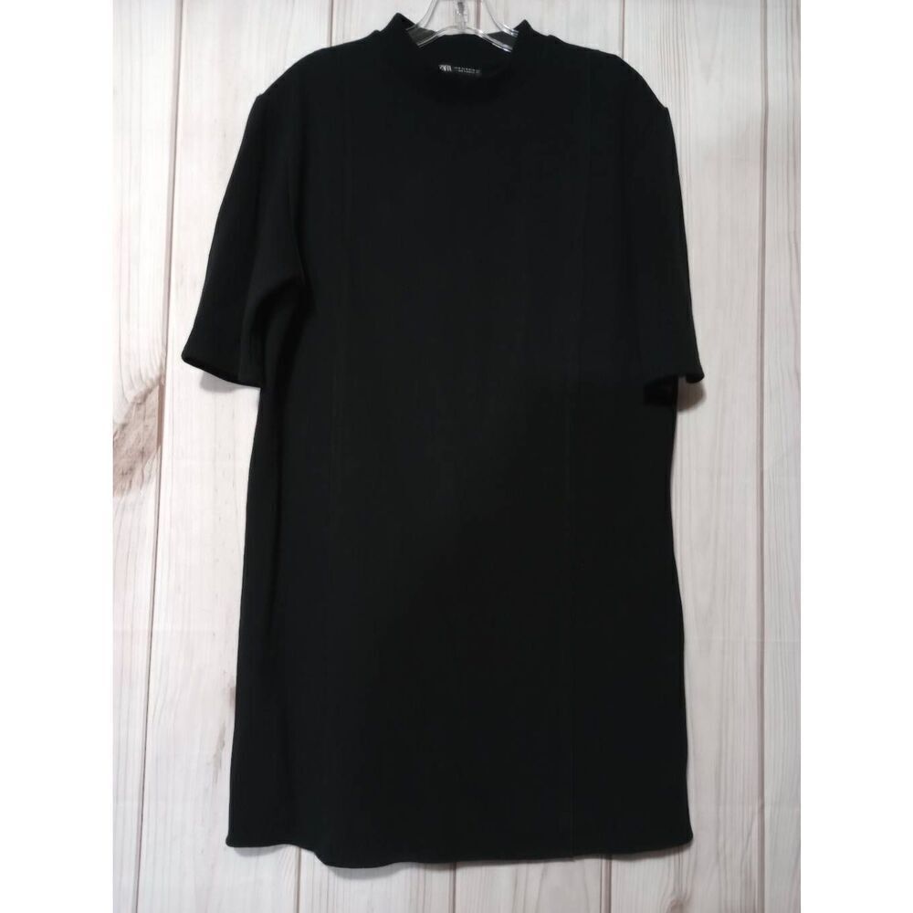 Zara Dress Ladies Medium Black Short Sleeve Stretch